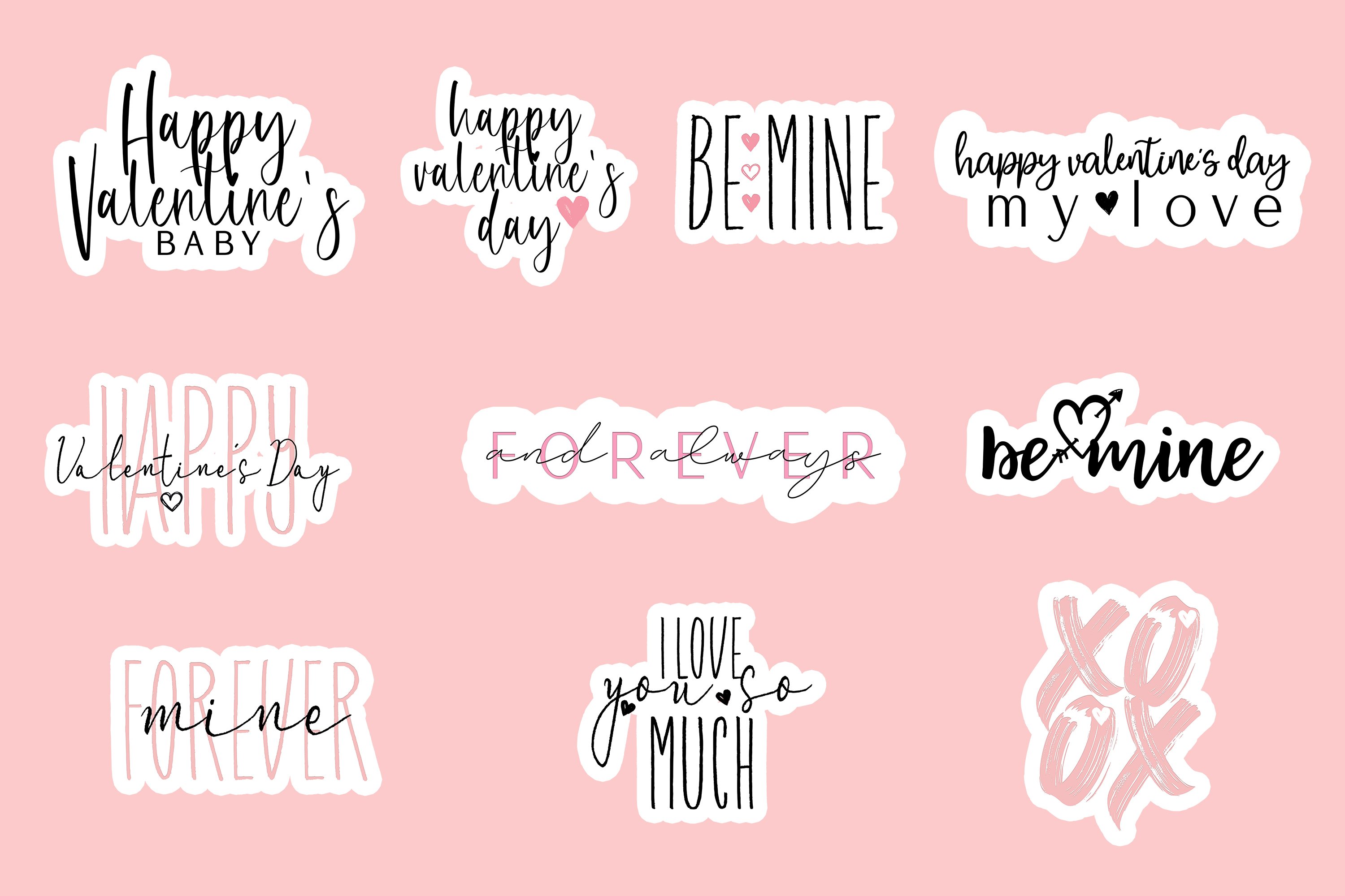 Valentine Stickers view 2