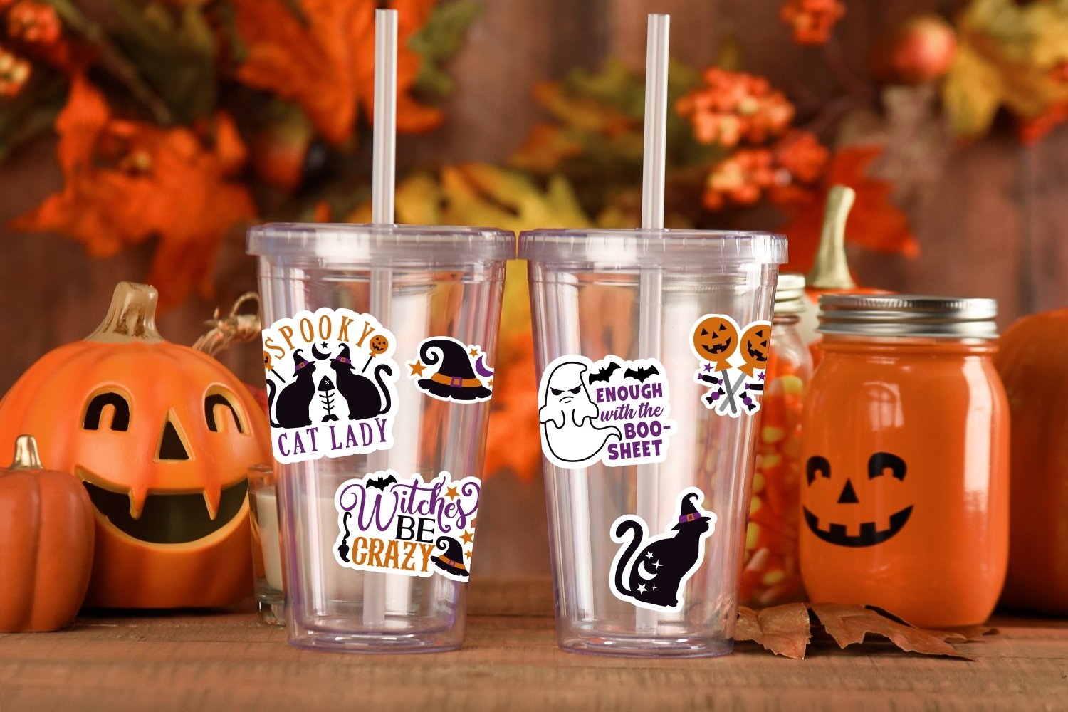 Halloween Sticker Bundle | Funny Halloween stickers view 3