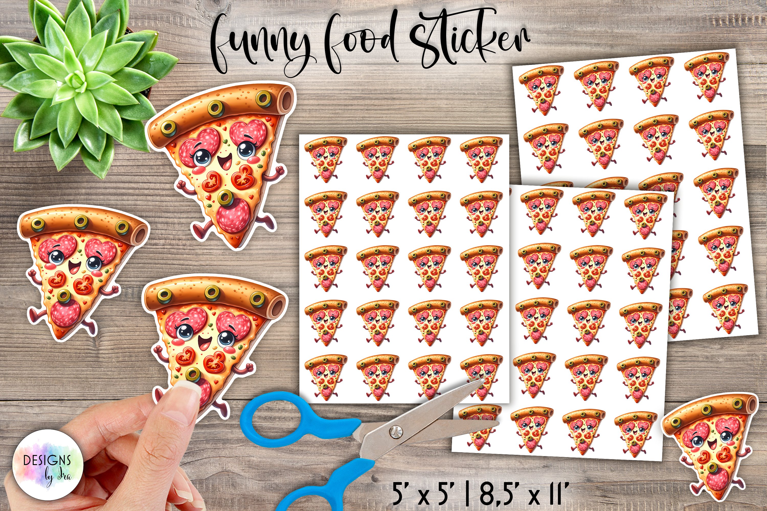 Funny Food Sticker Bundle, Food Puns Sticker Bundle view 2