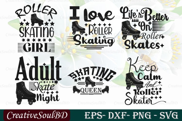 Roller Skating SVG Cut File, Adult Skate Night Svg