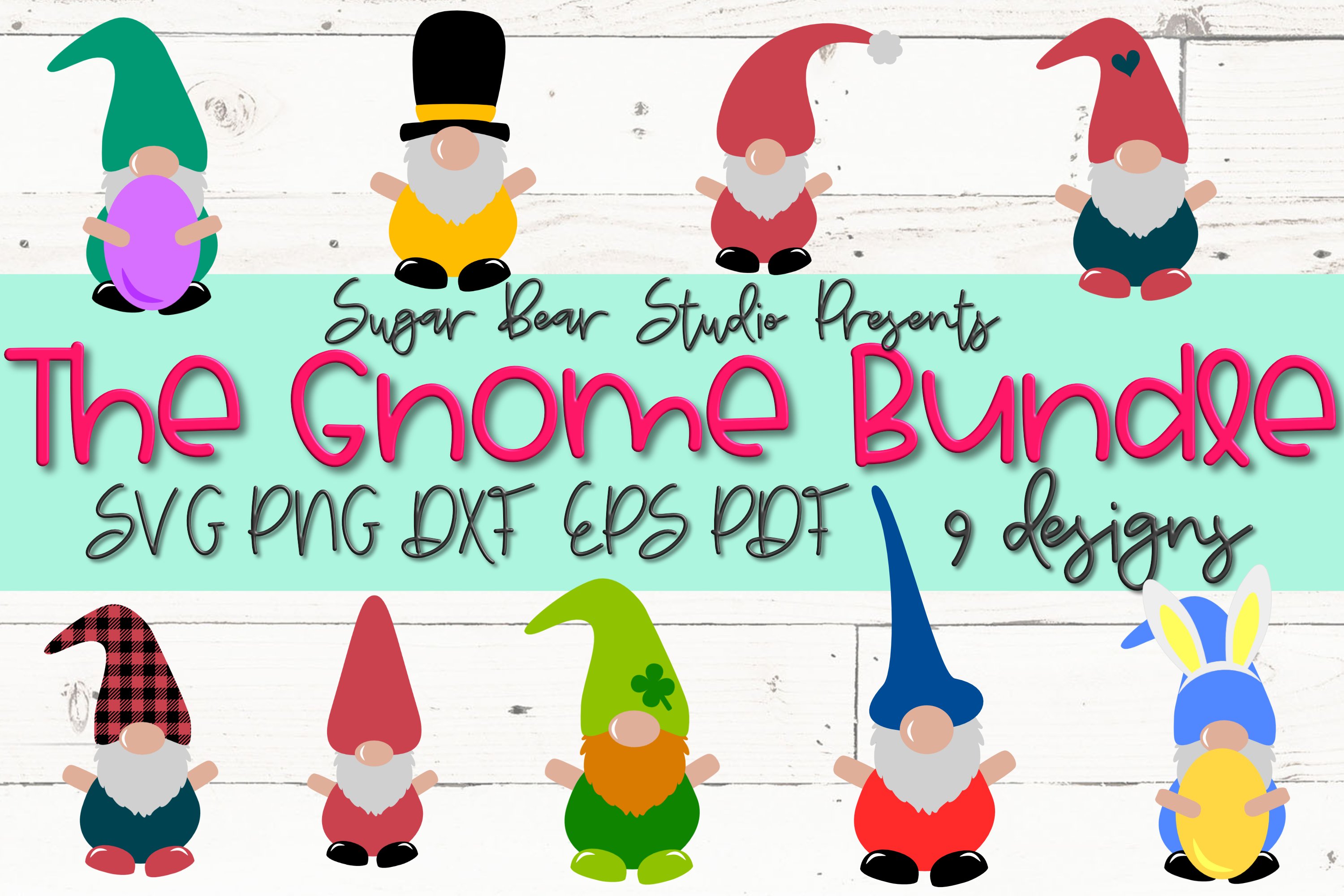 Gnome Bundle - A Gnome Bundle of 9 SVGs