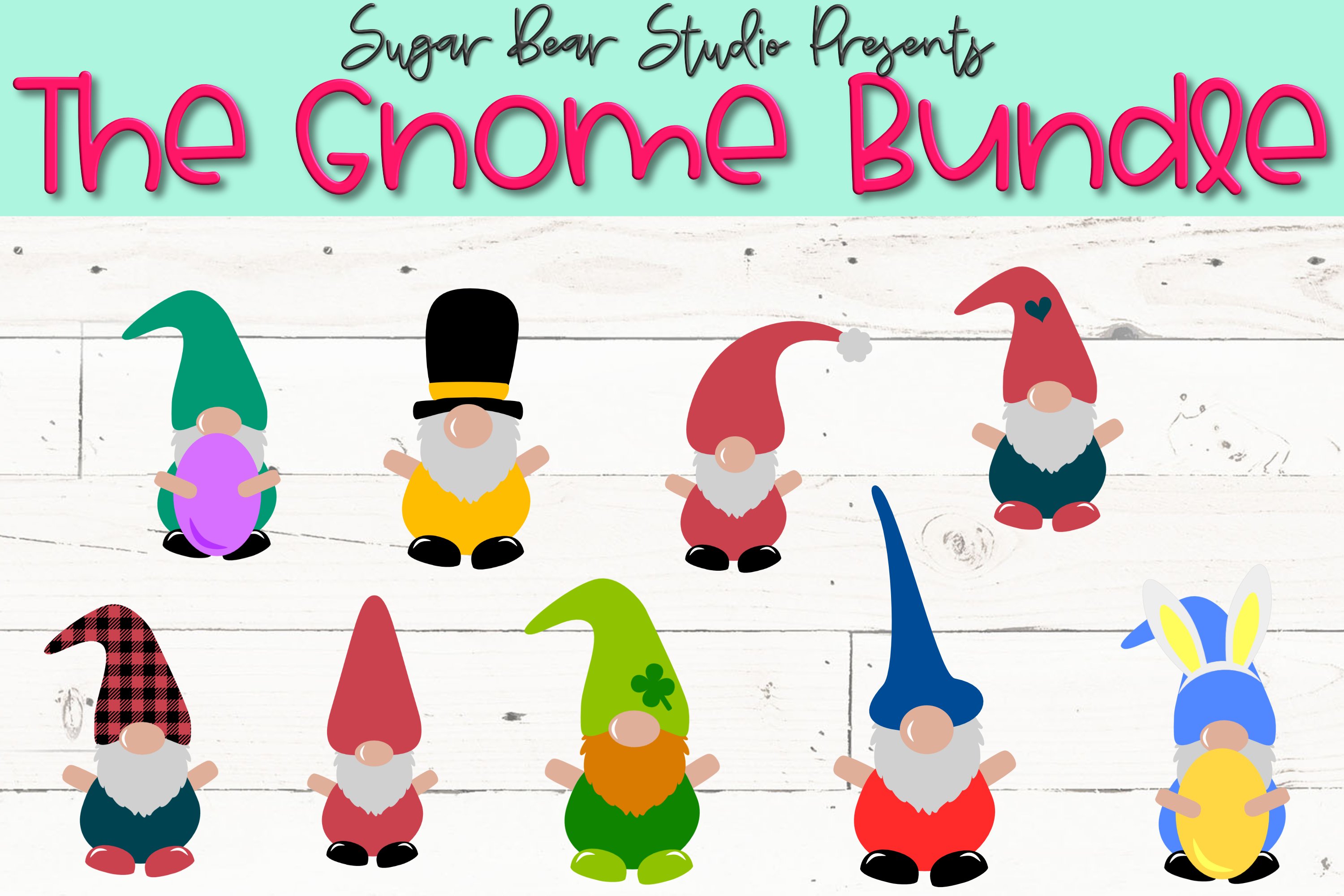 Gnome Bundle - A Gnome Bundle of 9 SVGs view 2