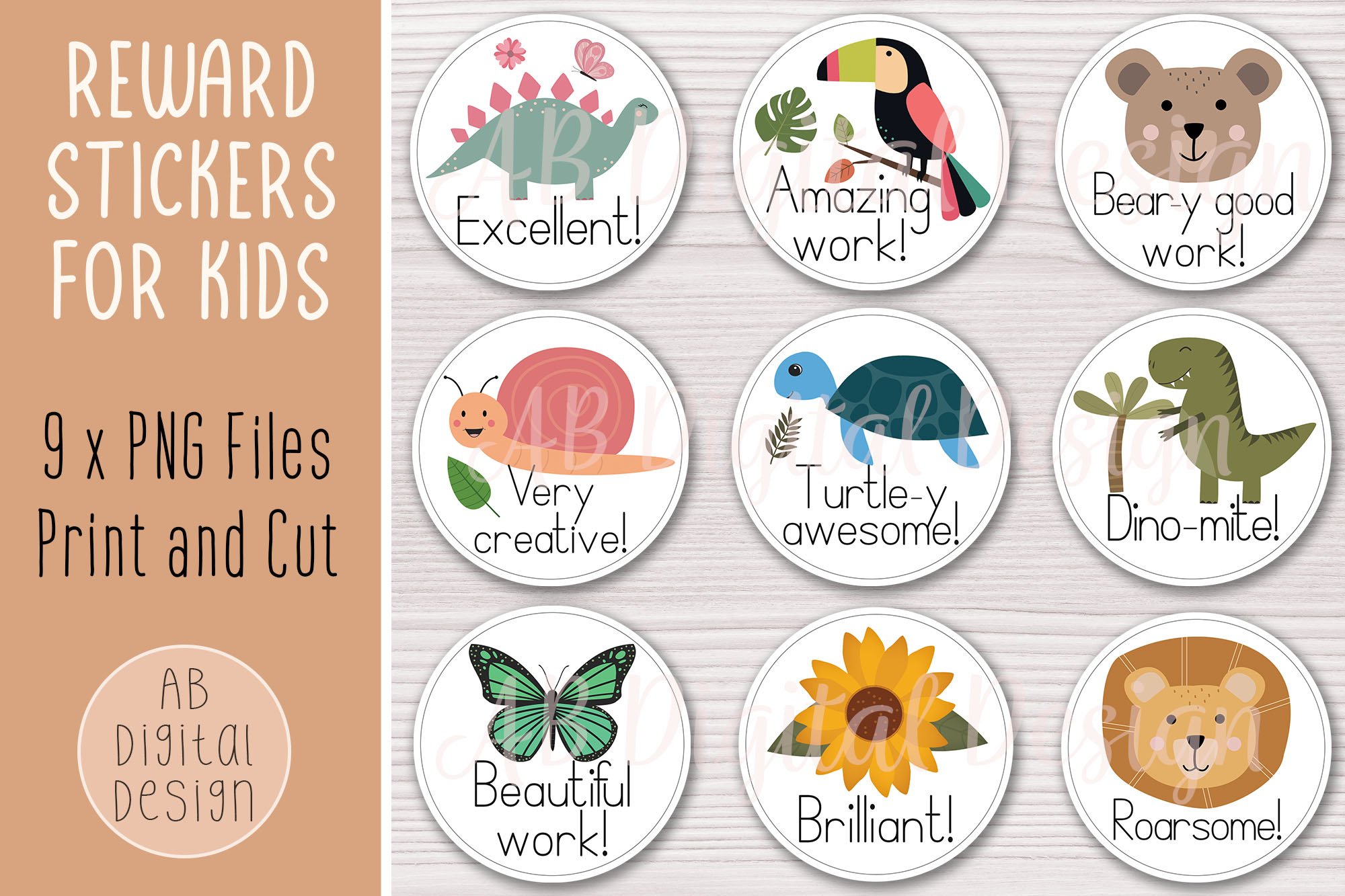 Reward Stickers for Kids | School Teacher Sticker Bundle