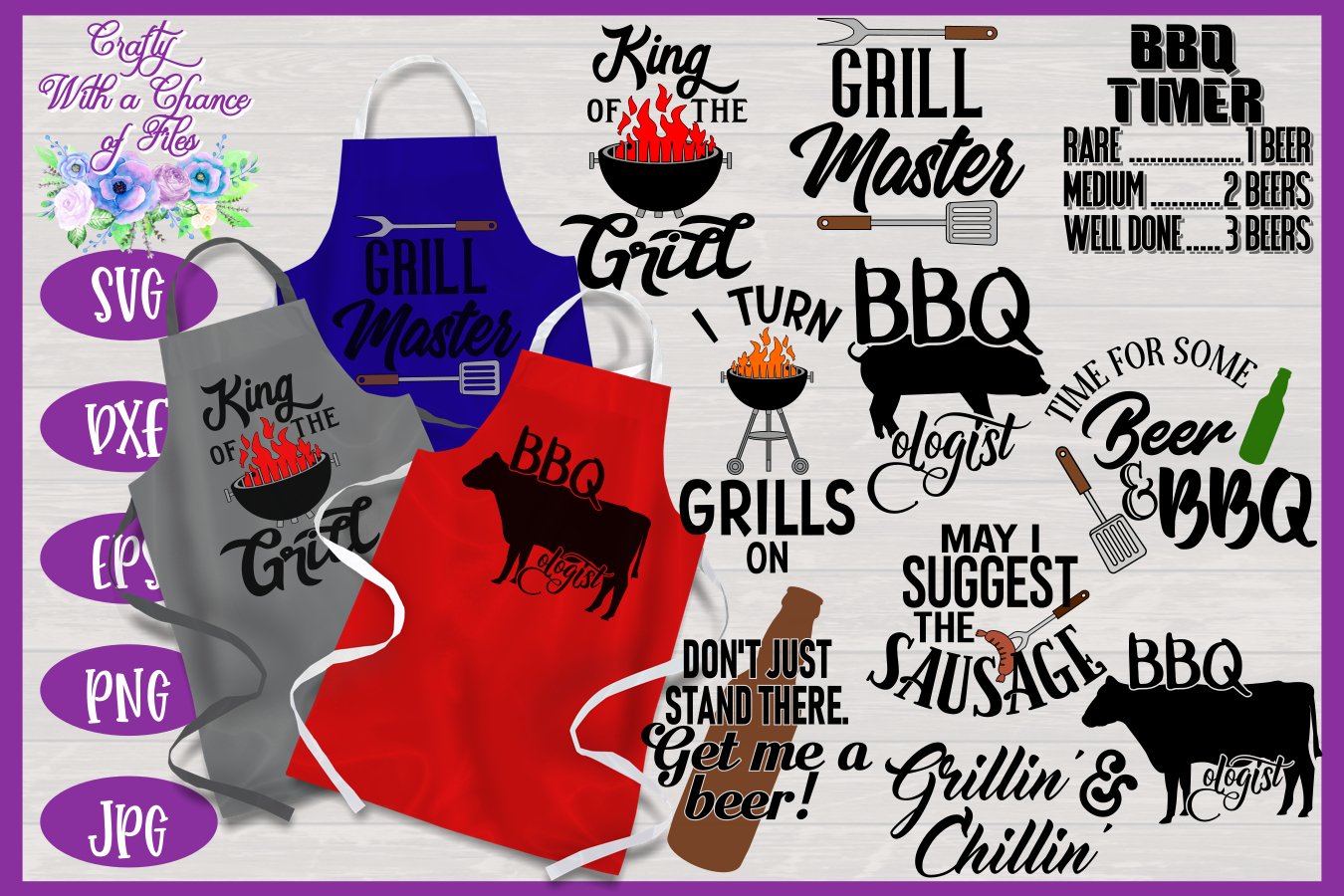 Grilling SVG Bundle | Funny Fathers Day SVG | BBQ SVGs