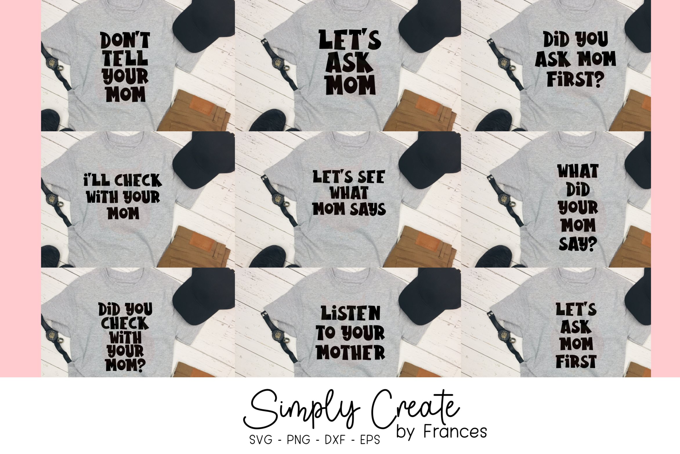 Dad Phrases SVG Bundle, Funny Dad Sayings