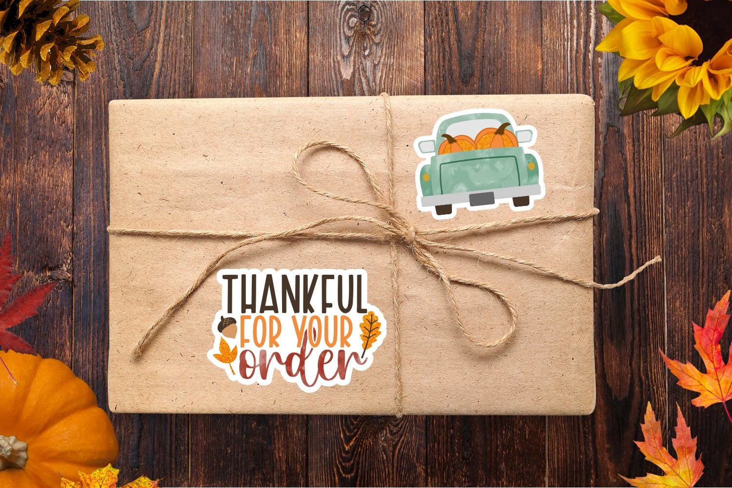 Fall Small Business   packaging sticker bundle view 3