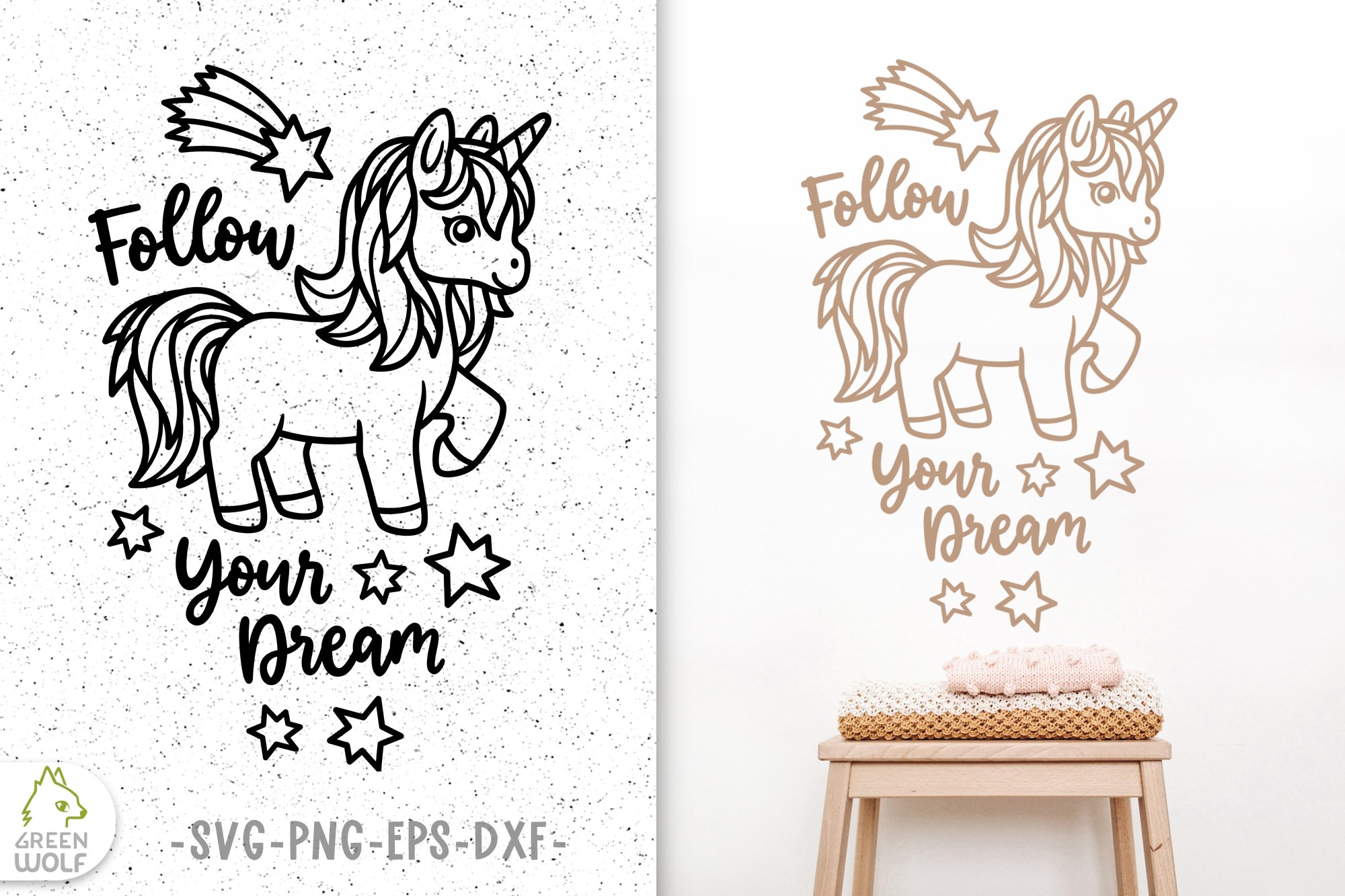 Unicorn svg bundle Magical inspirational quotes svg bundle view 3