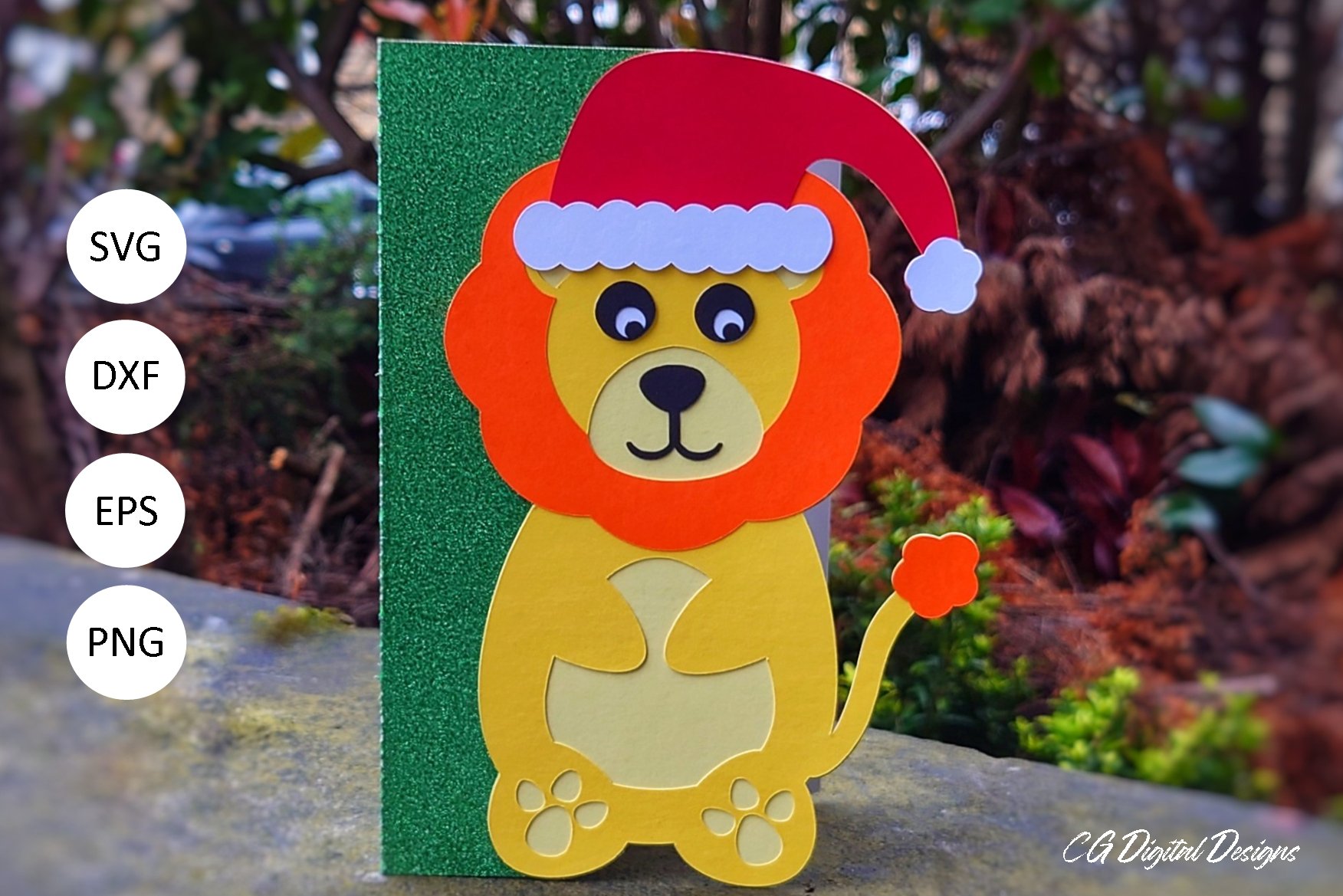 Santa Animal Christmas Card Bundle - SVG view 3