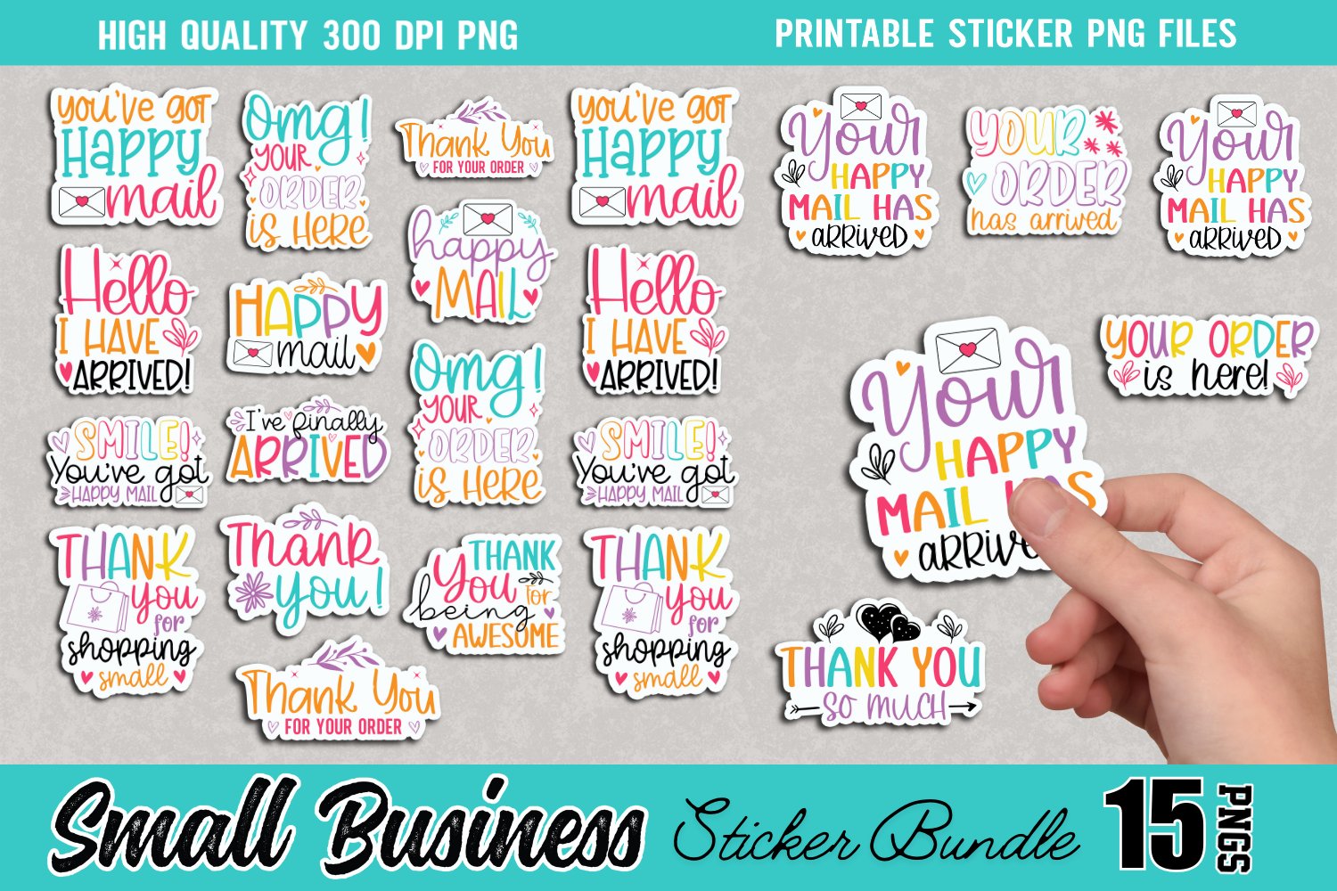 Small Business Sticker Bundle, Small business and packaging