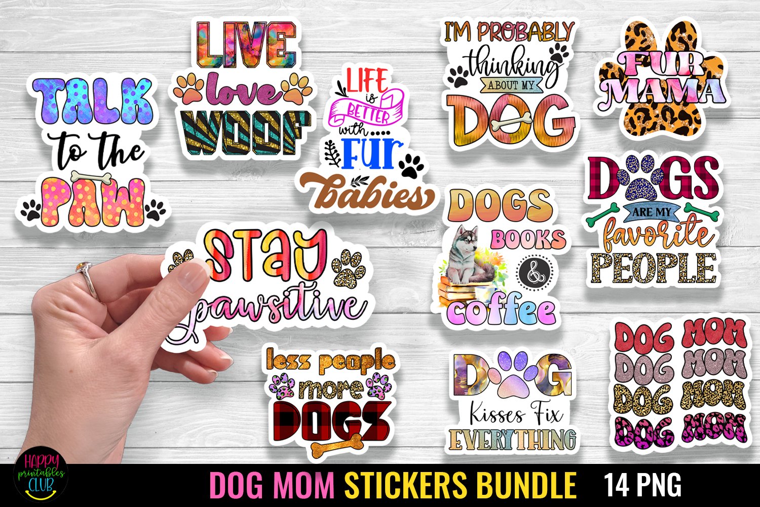Dog Stickers Bundle I Dog Mom Stickers Bundle I Dog PNG