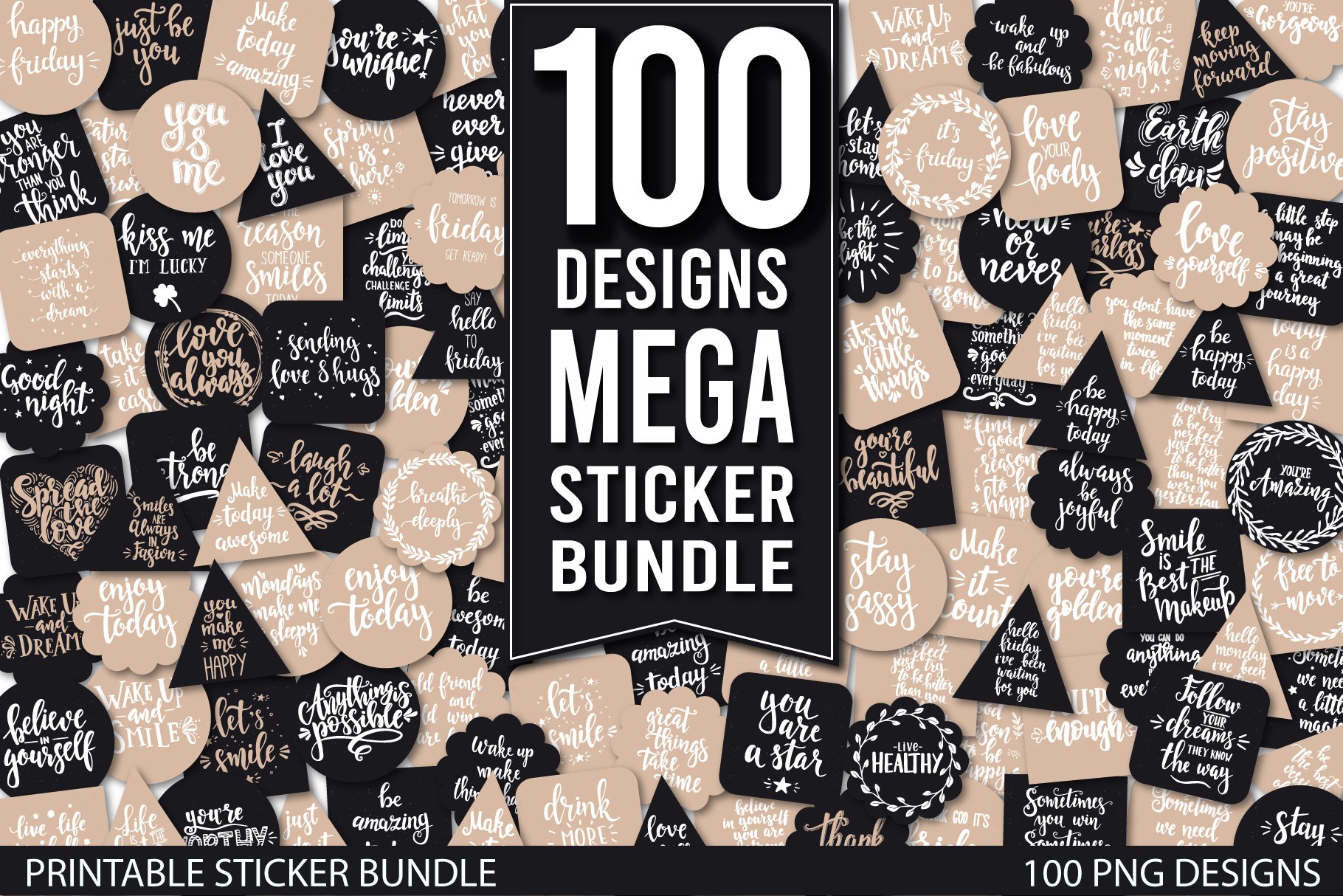 Mega Printable Sticker Bundles PNG