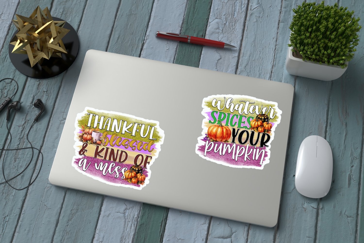 Fall and Autumn Sticker Bundle, Fall Packaging Stickers view 2