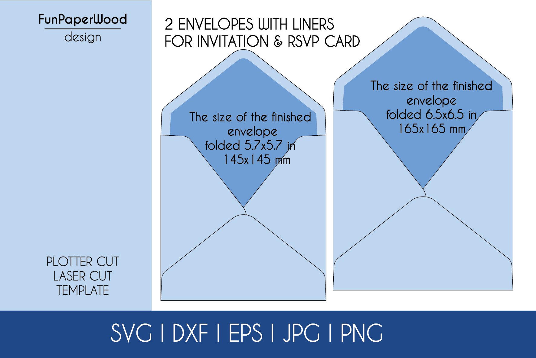 6 Wedding invitation templates SVG DXF EPS cut files view 3