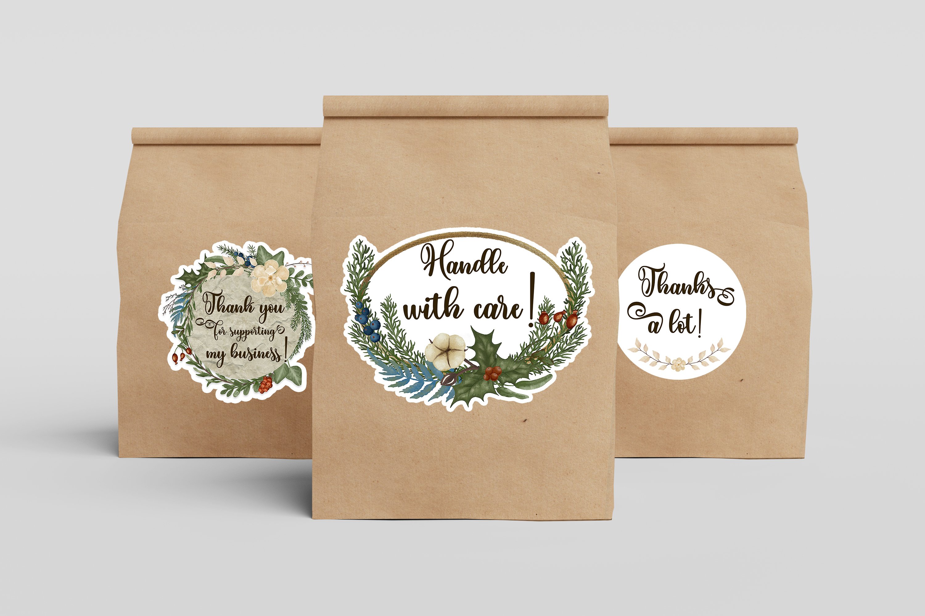 Thank you stickers Printable | Vintage stickers business view 2