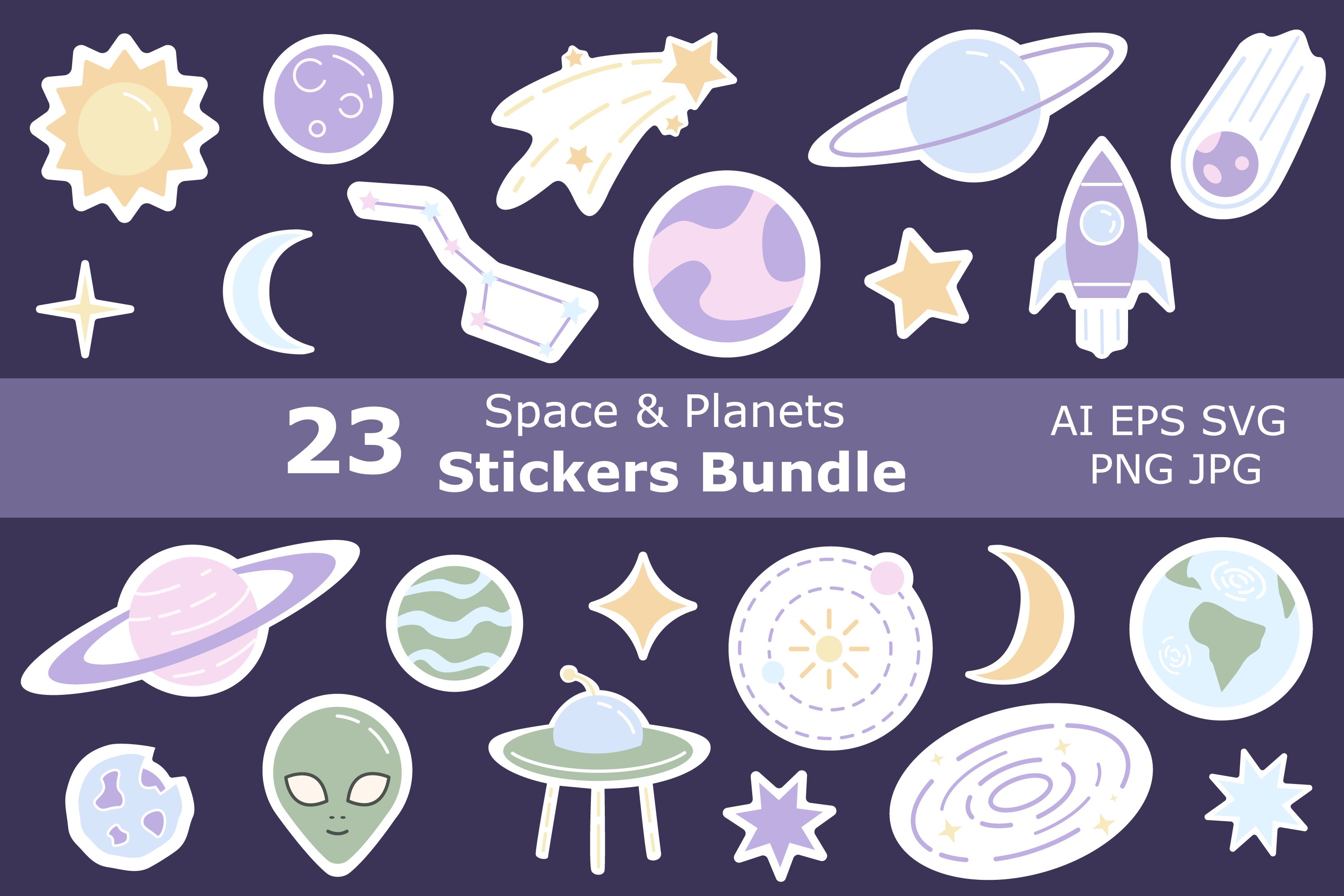 Space Stickers Pack