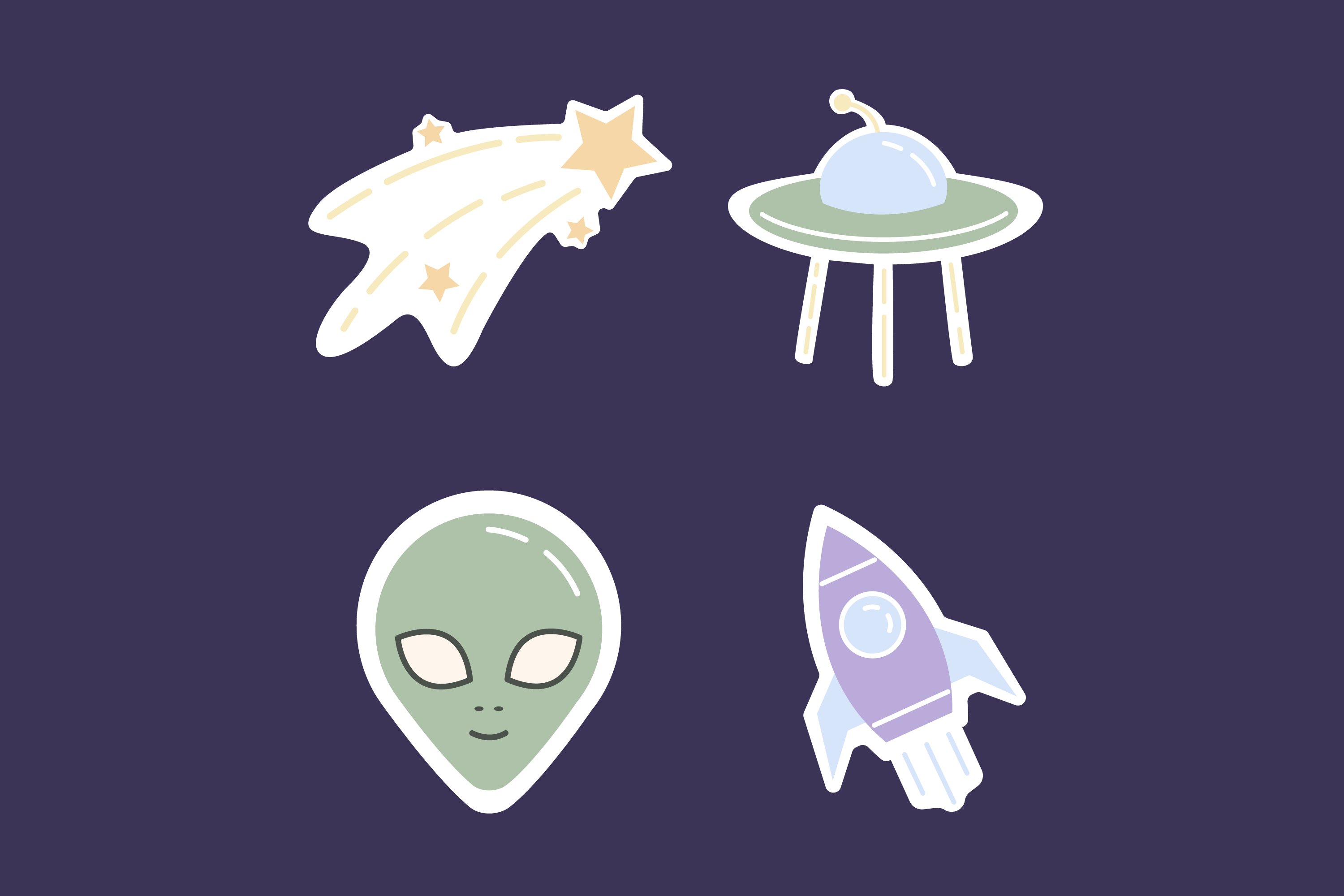 Space Stickers Pack view 2