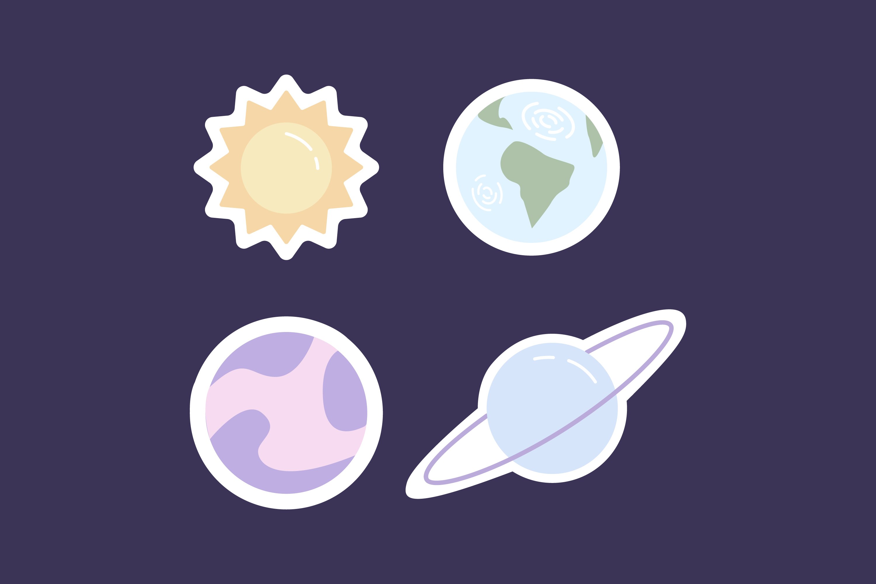 Space Stickers Pack view 3
