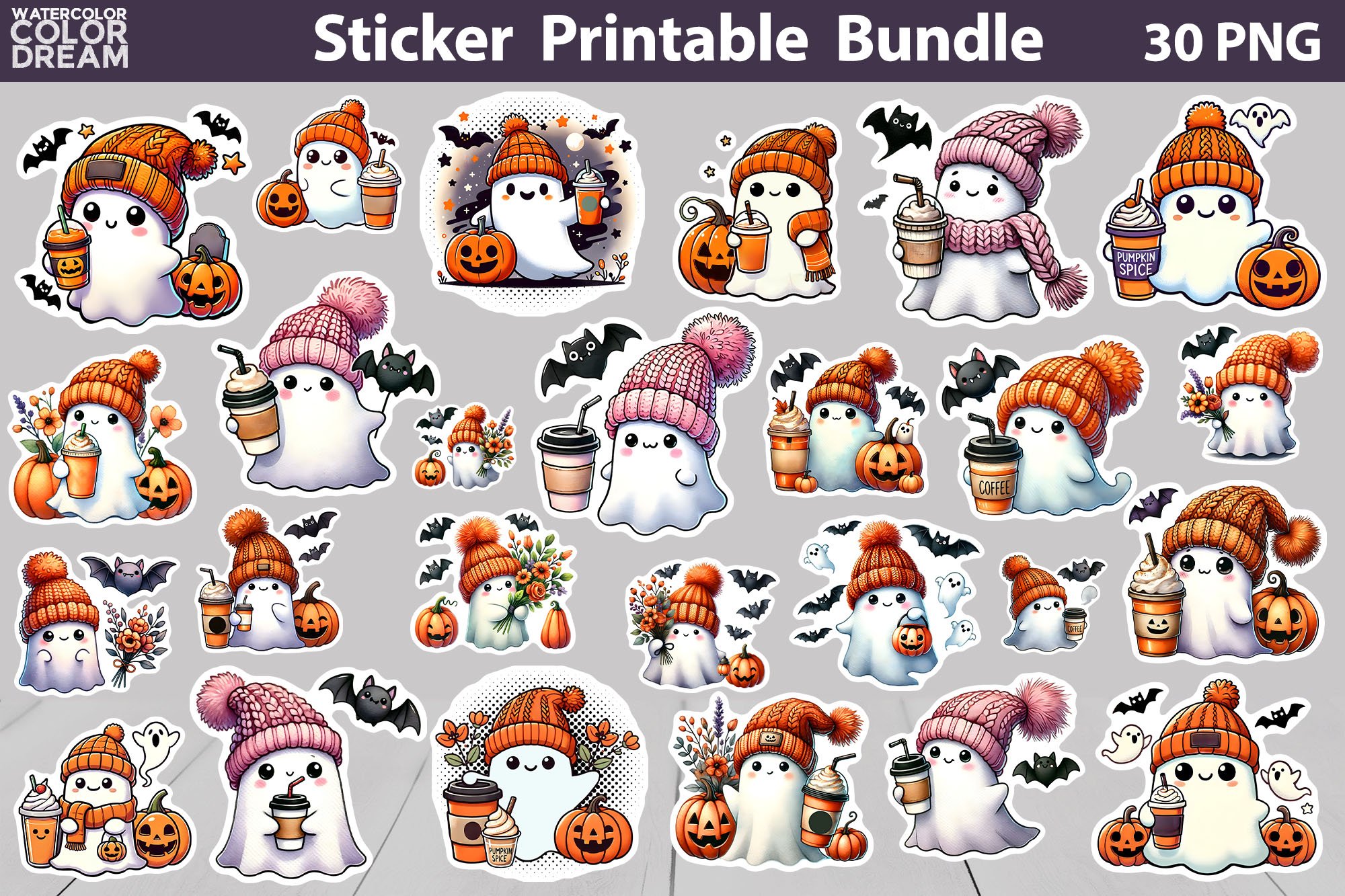 Halloween Sticker Bundle | Kids Halloween Sticker view 2