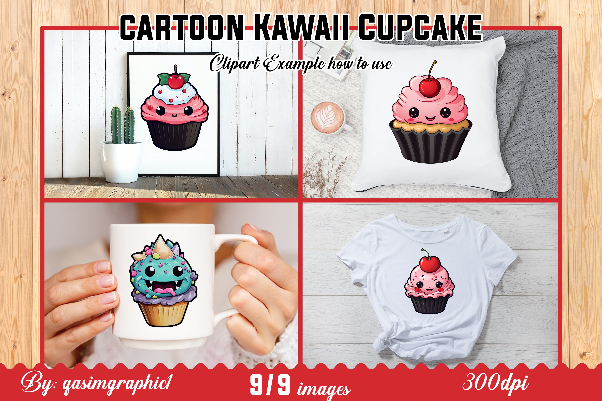 Cute kawaii CupCake Printable Sricker for Kids, CupCake png view 3