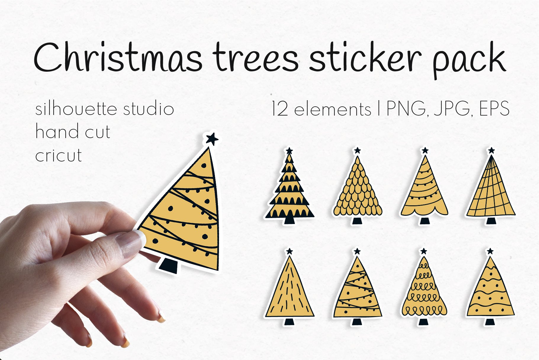 Printable Christmas Sticker Bundle | Christmas Tree Part 2