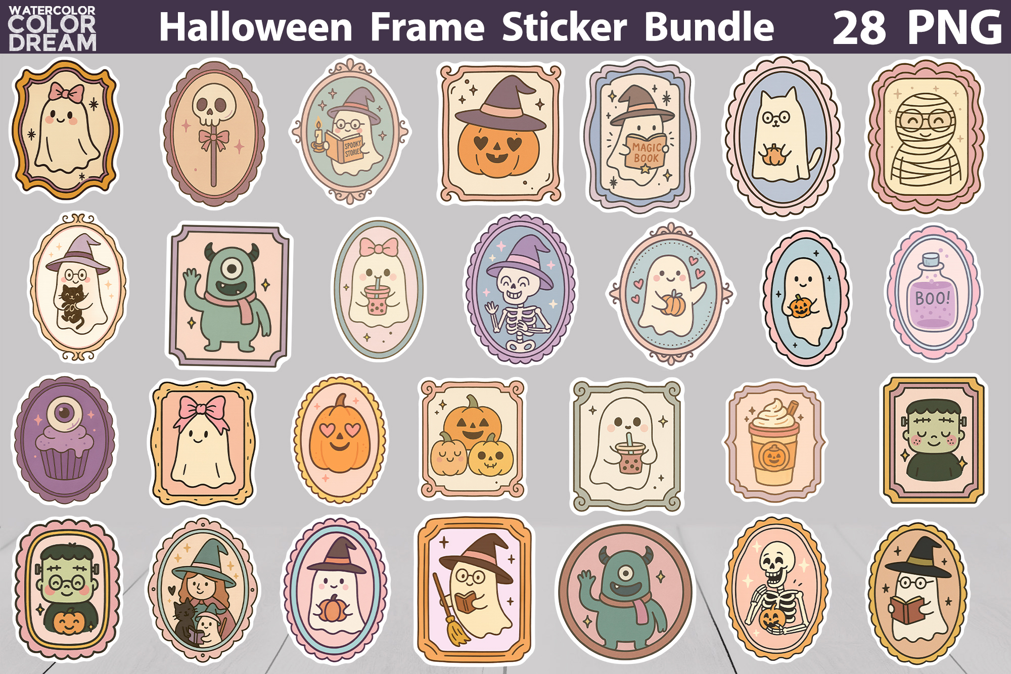 Halloween And Christmas Stickers Bundle | view 3