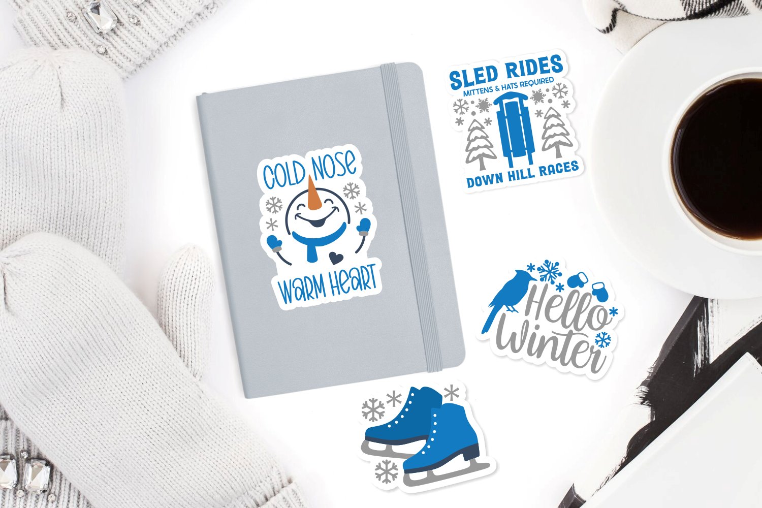 Winter Sticker Bundle - 15 designs view 2