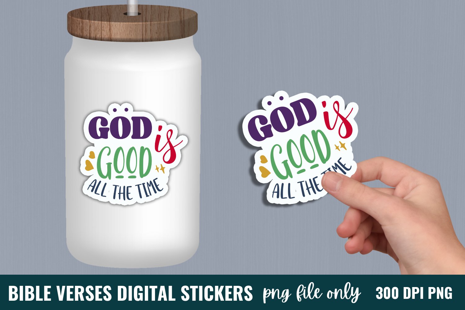 Bible Verse Stickers, Religious Stickers, Christian Stickers view 3