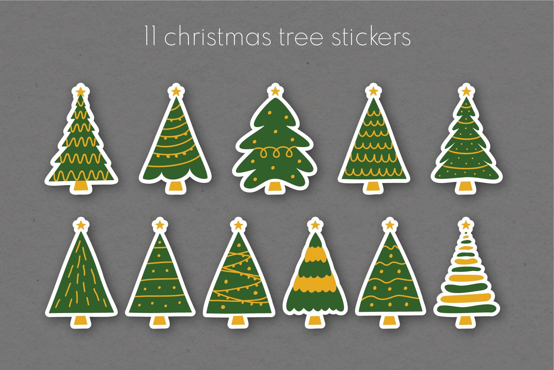 Printable Christmas Sticker Bundle | Christmas Tree Part 1 view 2