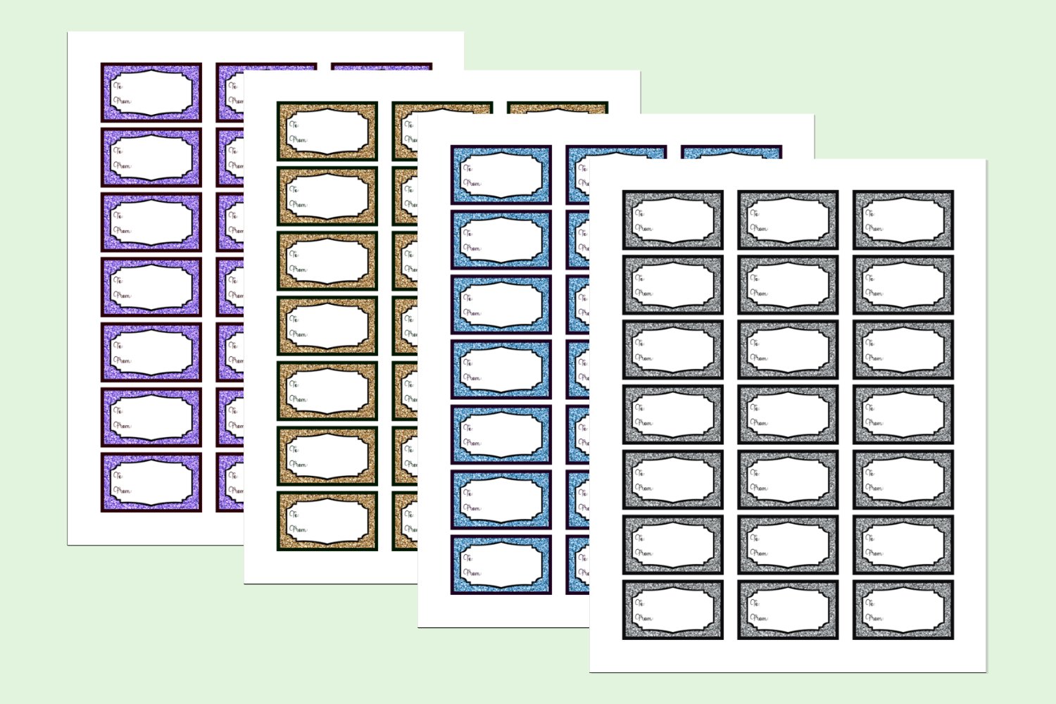 Christmas Gift Tags to Print   Cut view 3