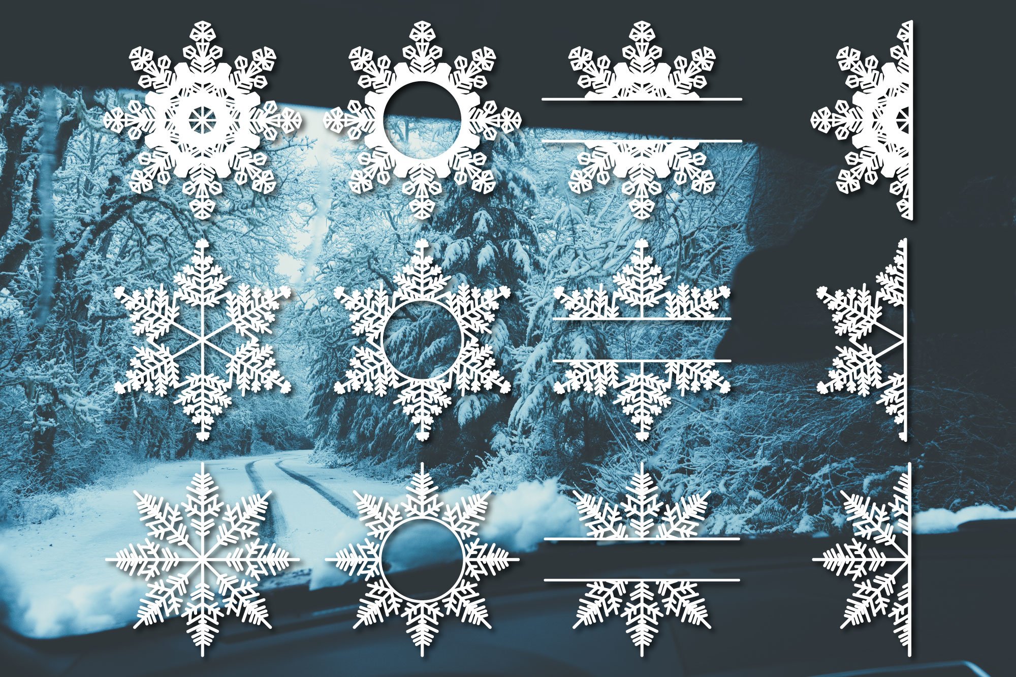 Winter split monogram view 2