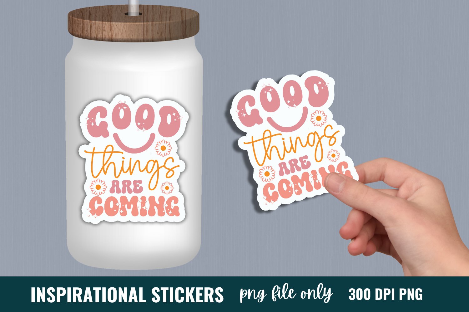 Inspirational Quotes Sticker Bundle, Mental Health Sticker view 3