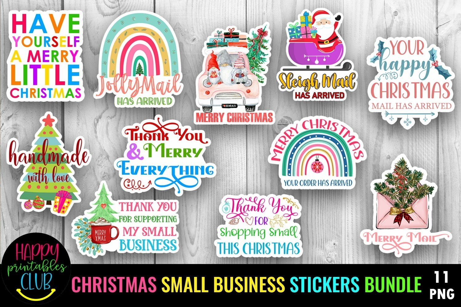 Small Business Packaging Stickers Bundle I Business Bundle view 3