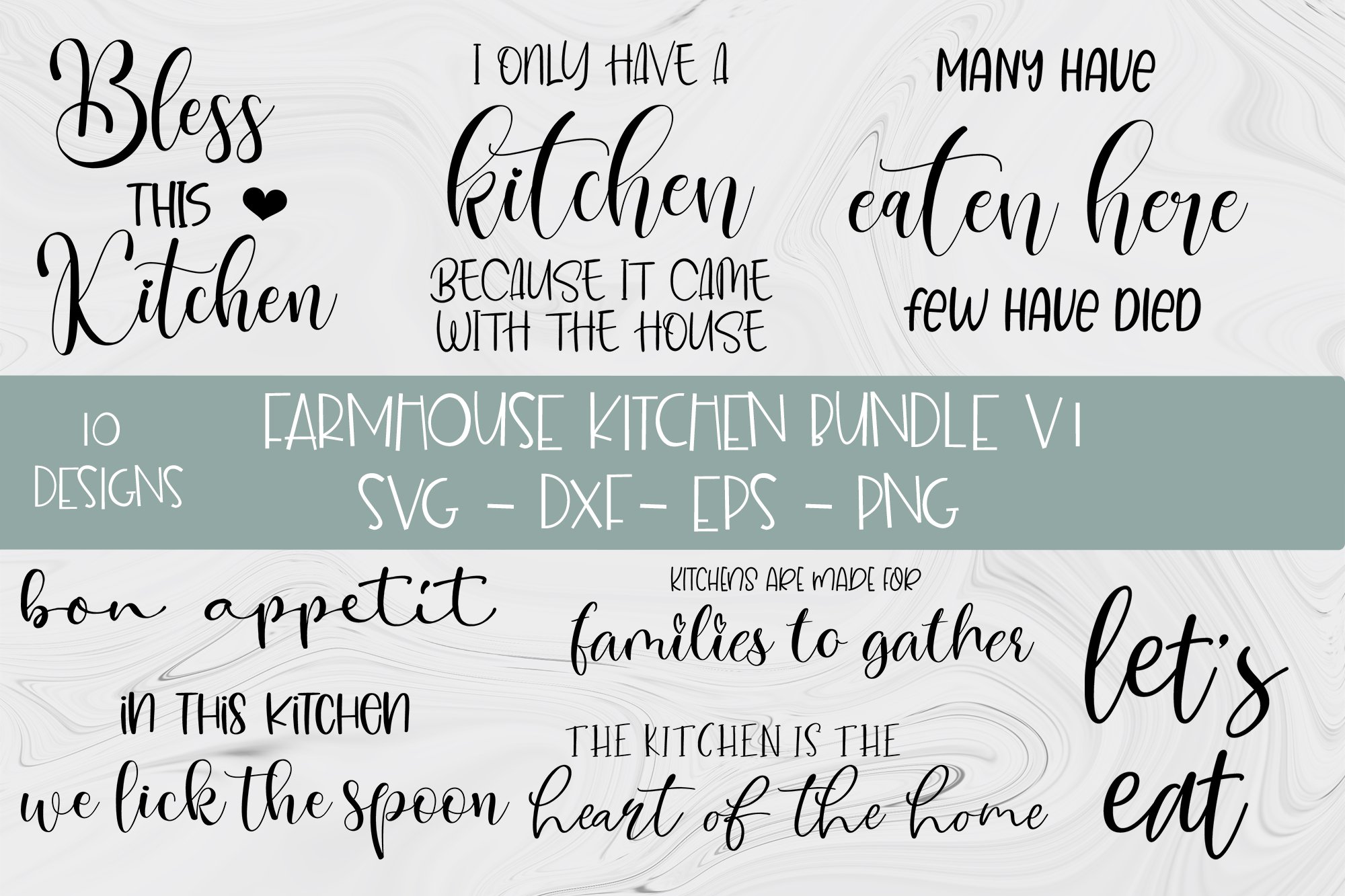 Farmhouse Kitchen SVG Bundle V1