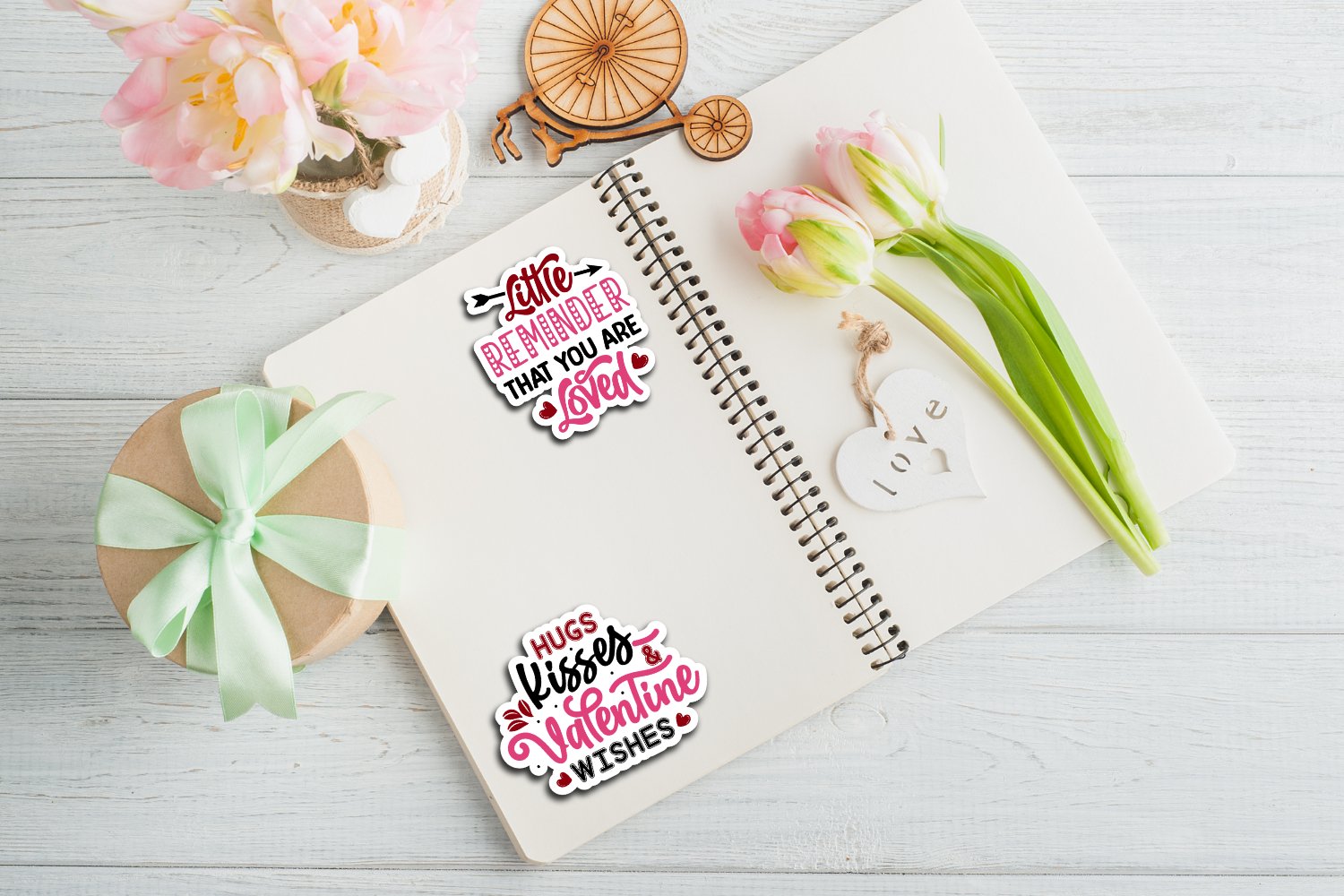 Valentine Sticker Bundle, Valentines day digital stickers view 3