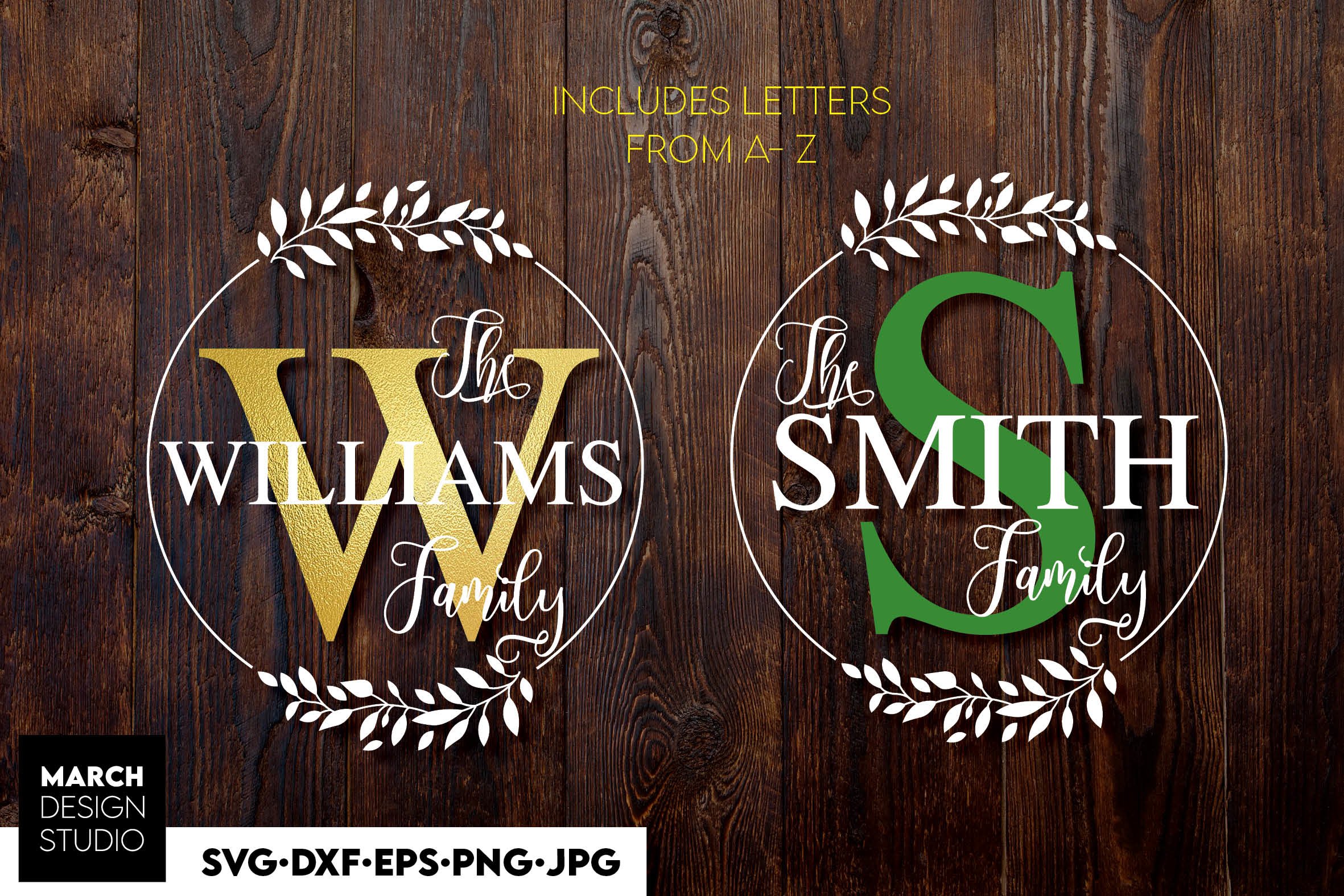 Monogram SVG, Circle Monogram SVG, Monogram Letter SVG PNG