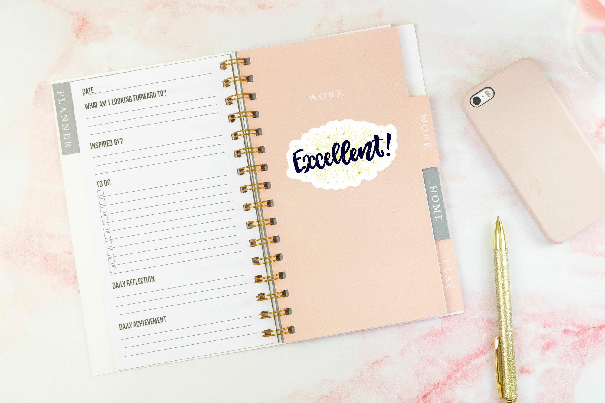Motivational planner stickers. Motivational stickers. Praise view 3