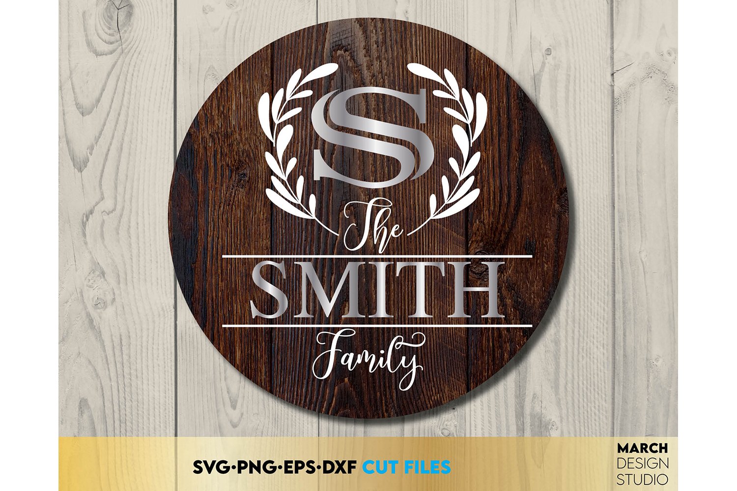Circle Monogram SVG Bundle Family Monogram SVG Last Name SVG view 3