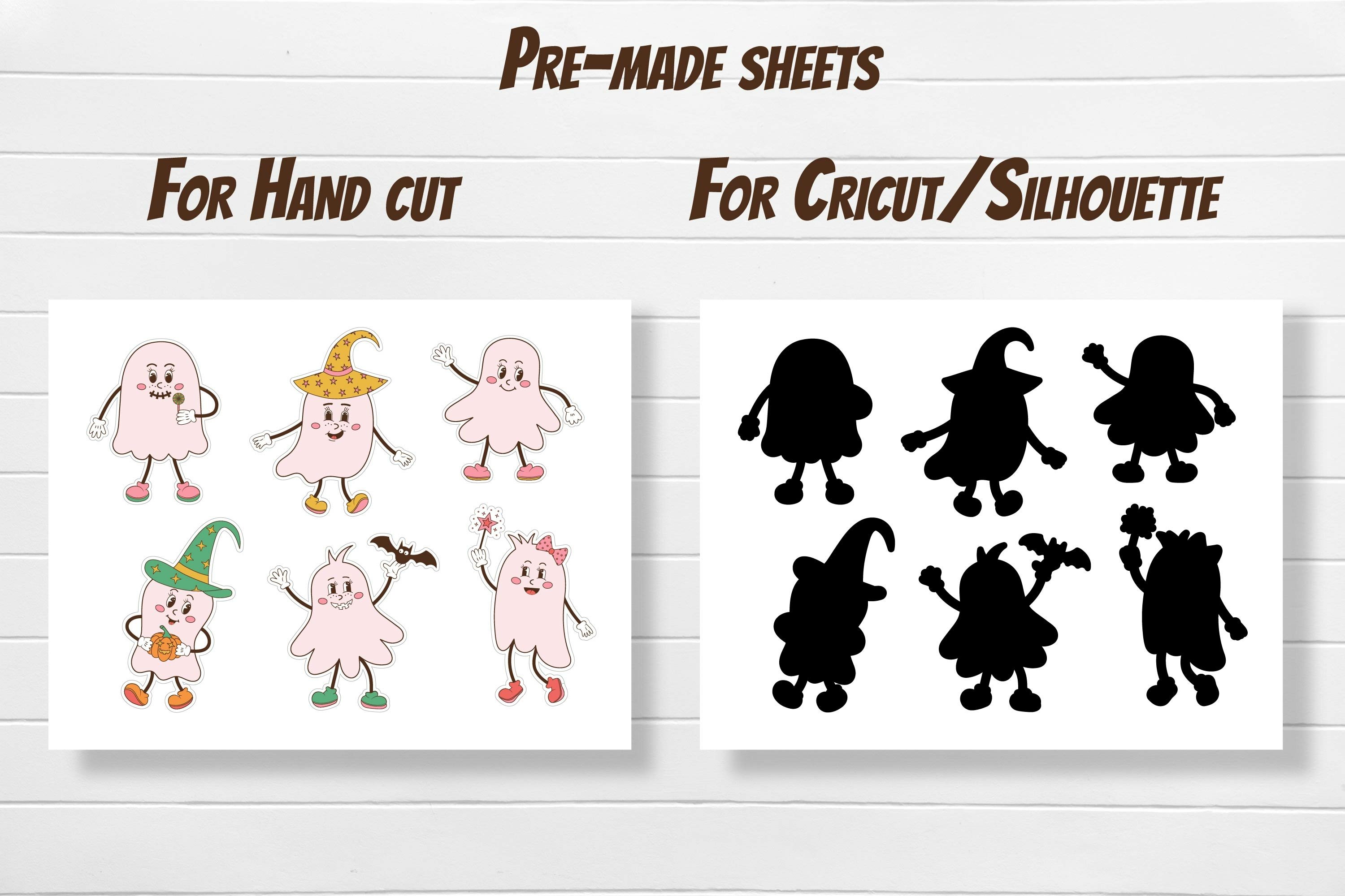 Groovy ghosts halloween stickers view 3