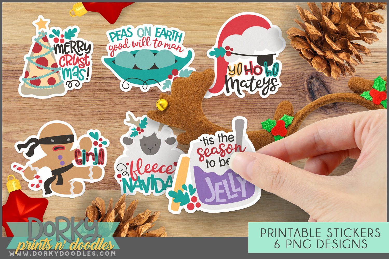 Funny Christmas Small Business Sticker Bundle