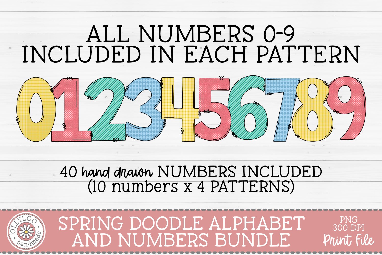 Mega Doodle Alphabet Bundle with Hand Drawn Clipart #1 view 3