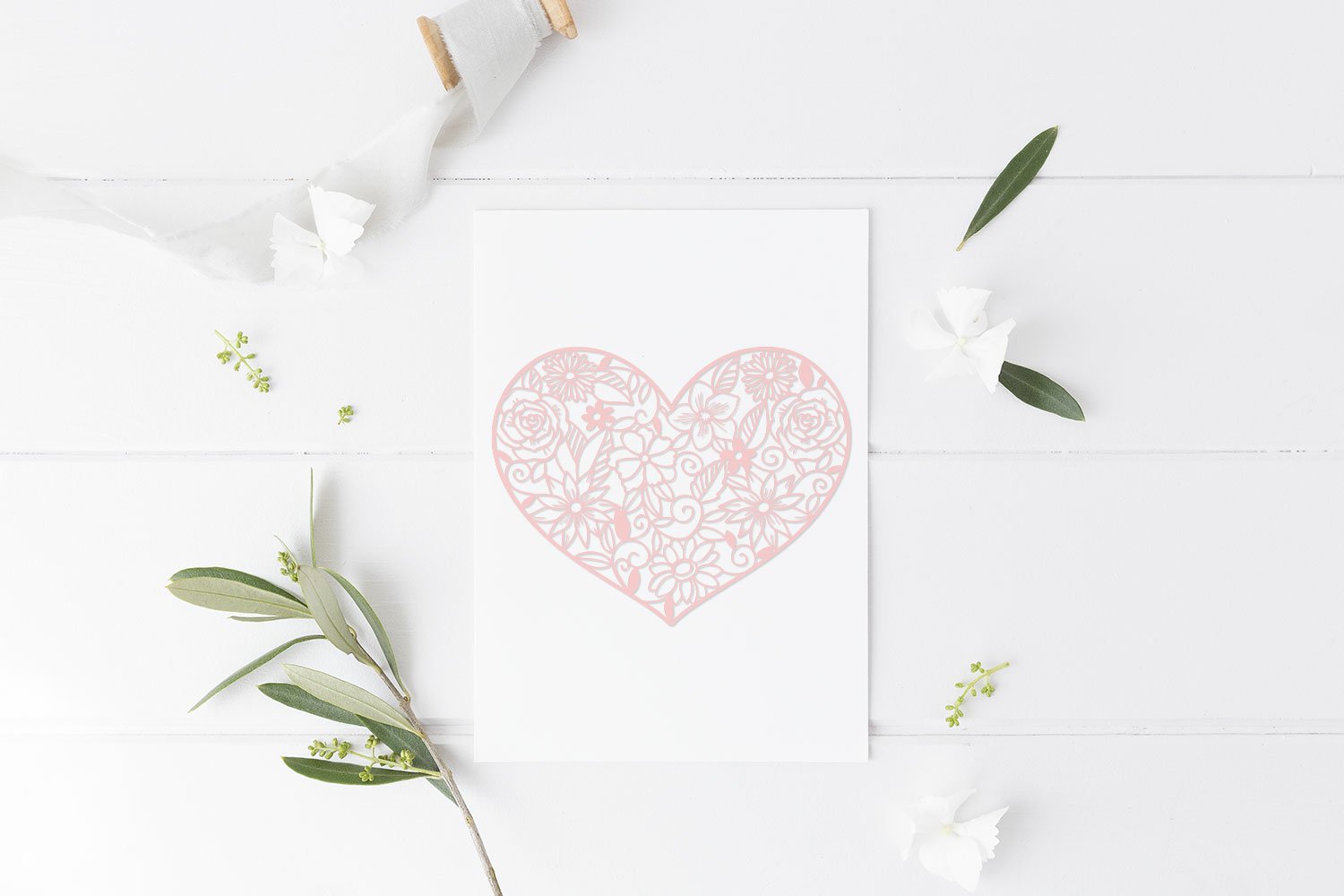 Love Floral Papercut Bundle | 14 SVG cut files view 3