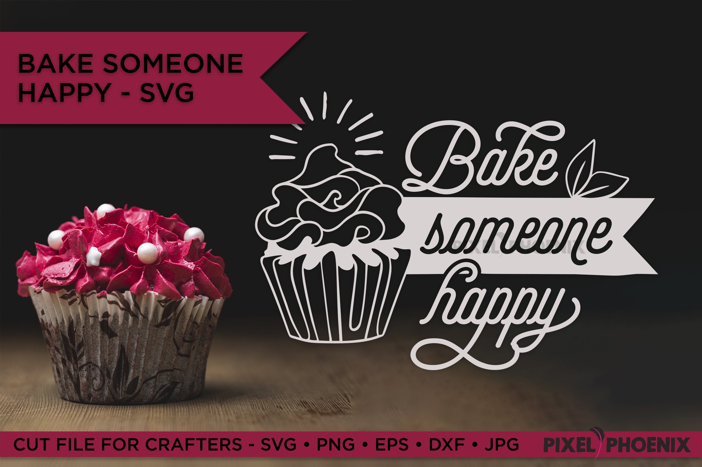 Cupcake Bundle, SVG Bundle, 12 SVG Sayings, Cupcake SVG view 3