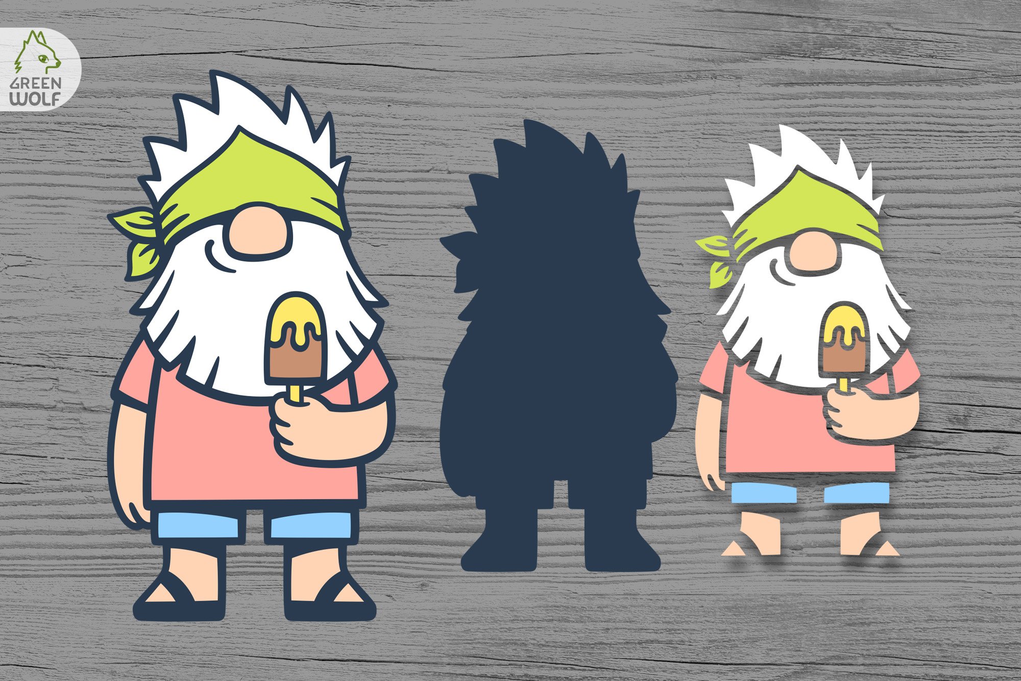 Summer gnomes bundle Beach gnomes Summer bundle Layered svg view 3