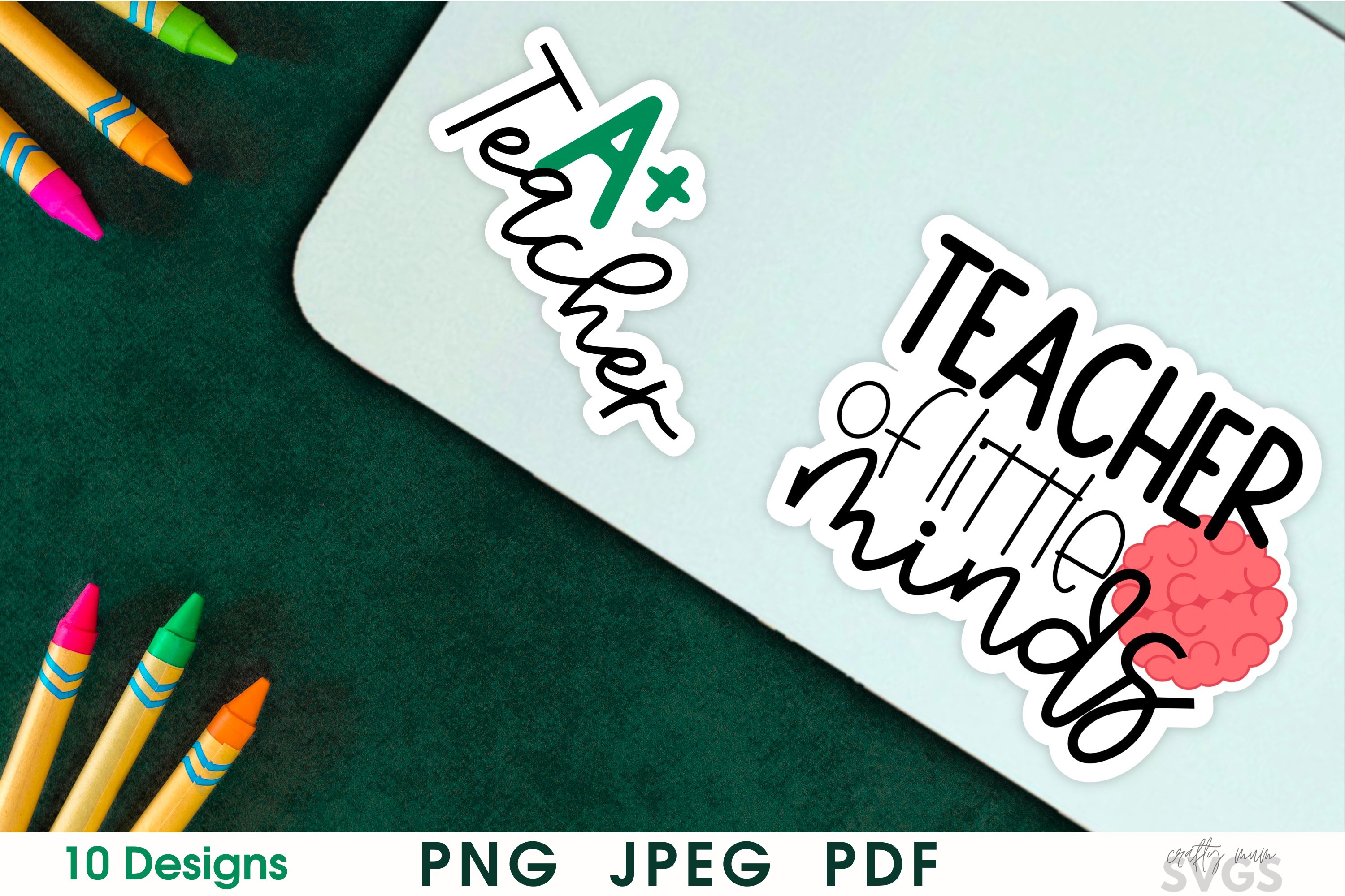 Teacher Stickers | 10 PNG Printable Stickers Pack view 3