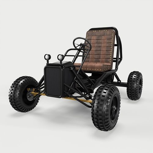 Off road Go Kart 3D model view 2