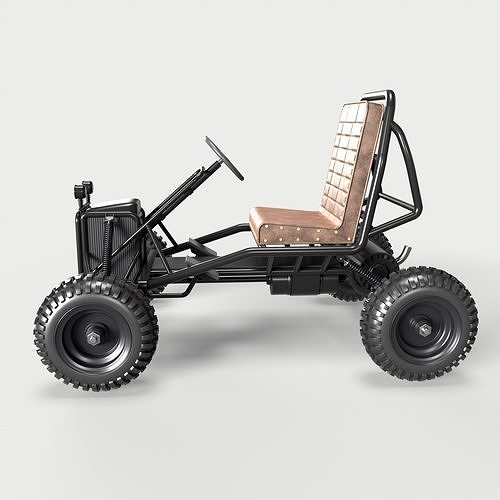 Off road Go Kart 3D model view 3