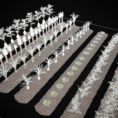 Farmers Crops 3D Model Pack view 3