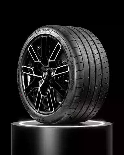 Bridgestone Potenza Race 305 30 ZR20 3D model