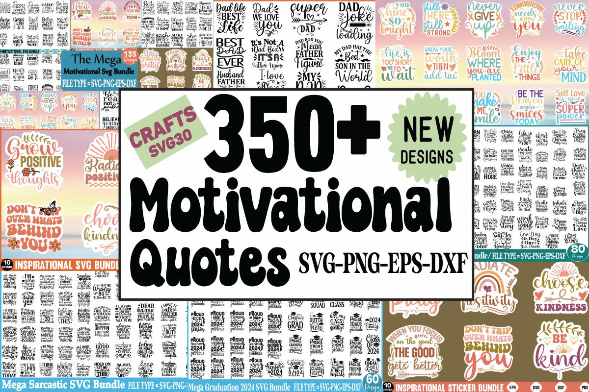 Big Motivational Quotes 350 Bundle Inspirational quotes