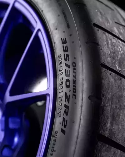 Pirelli P ZERO TROFEO RS 335 30 ZR21 3D model view 3